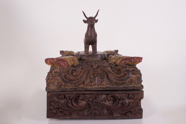 Hindu ritual set with bull and rats (Shiva & Ganesh)