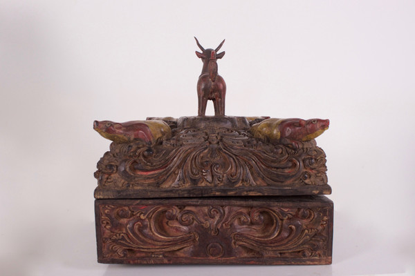 Hindu ritual set with bull and rats (Shiva & Ganesh)