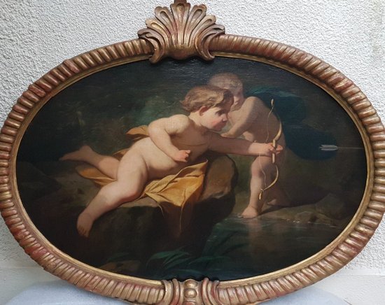 Early 19th Century Italian School - Child Bacchus and Child Apollo