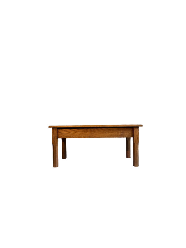 Table basse en châtaignier 1900