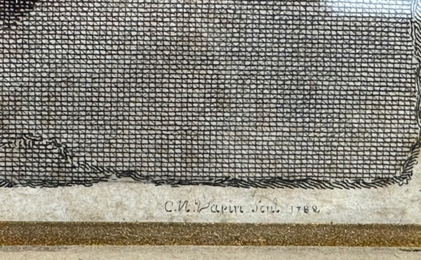 Gravure physionotrace d’Augustin de St Aubin