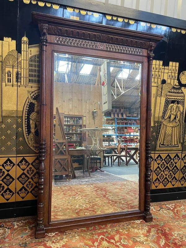 Renaissance style mirror - Haute époque in oak