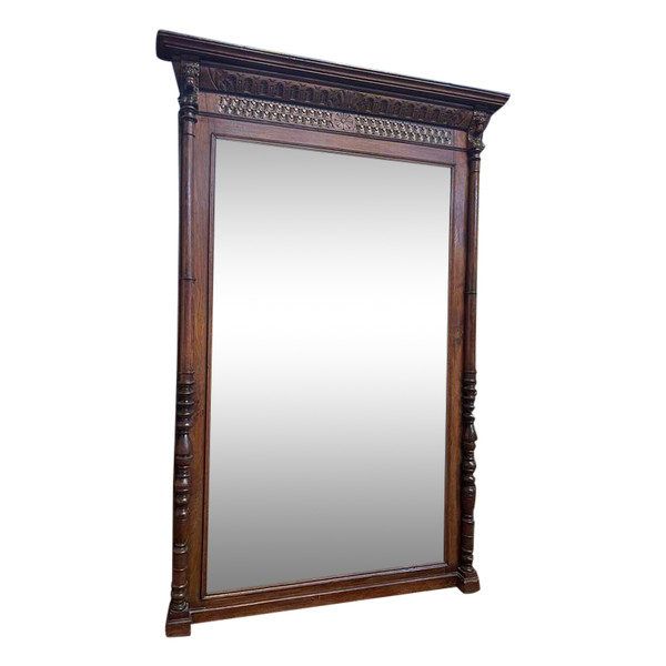 Renaissance style mirror - Haute époque in oak