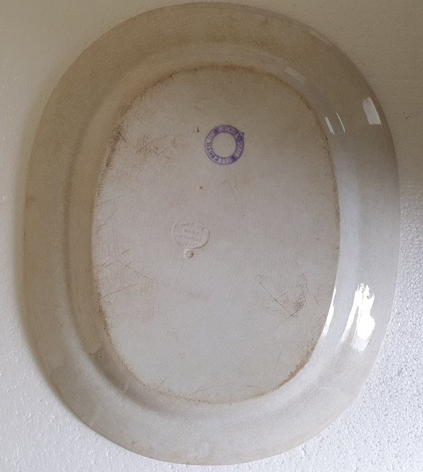 Plat décoré par transfert du 19ème siècle par J Jamieson and Co, Bo'ness, Ecosse