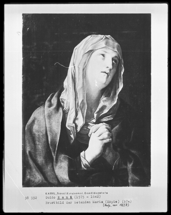 Guido Reni (Bologna, 1575 - 1642) Werkstatt Von, Die betende Jungfrau (oder Mater Dolorosa)
