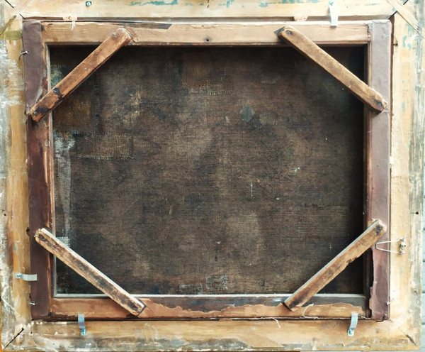 Gemälde Öl auf Leinwand Stillleben mit Trauben 19.
