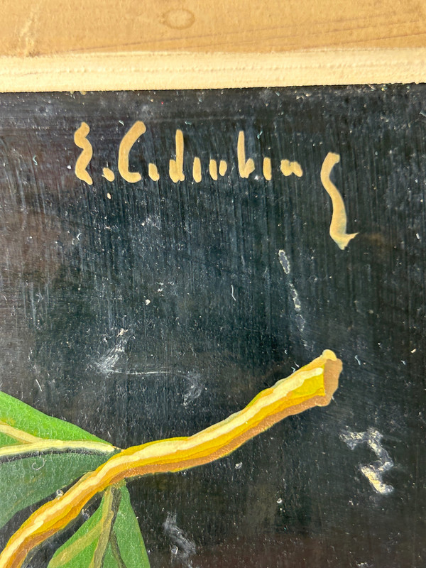 Stillleben Mit Krug Öl Auf Holzplatte Um 1940