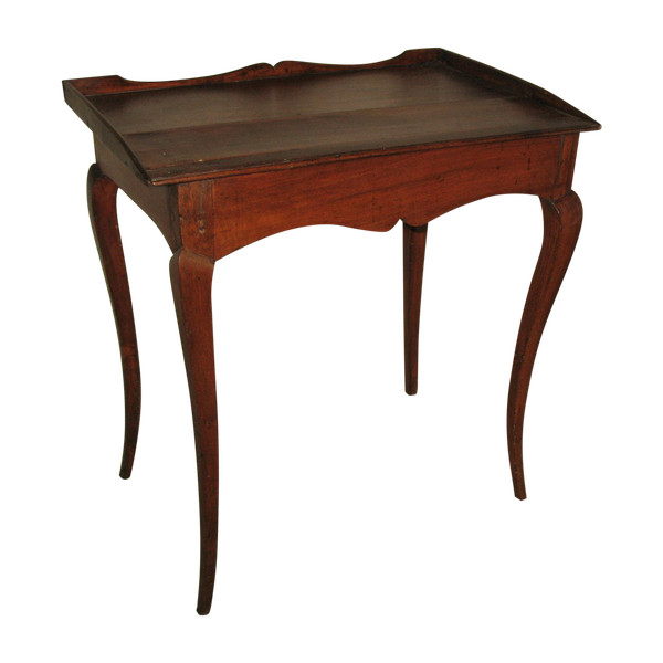 18th century Louis XV small fruitwood bureau table with 1 drawer