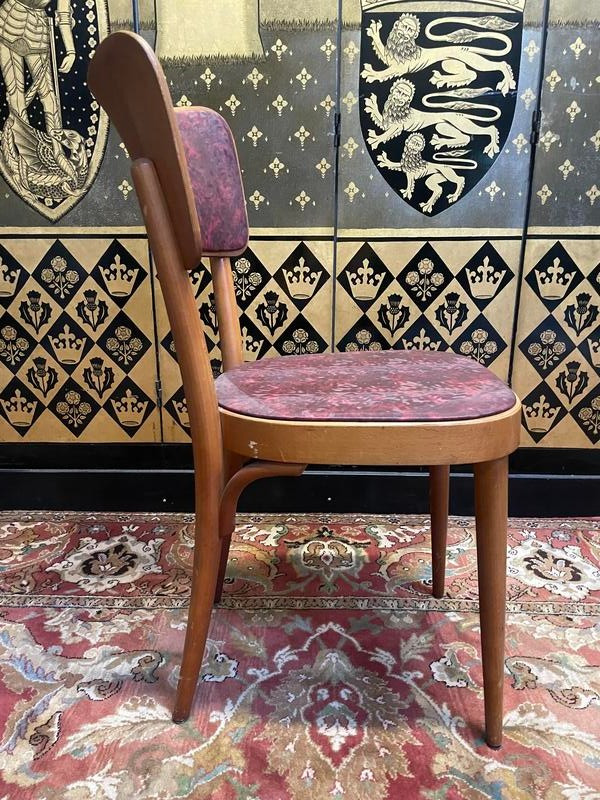 Set of 9 Baumann bistro chairs
