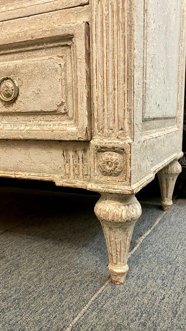 Louis XVI Style Trompe-l'Oeil Chest of Drawers, 19th Century
