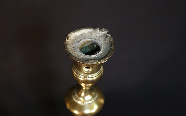 Louis XVI Bronze Candlestick  18th century 