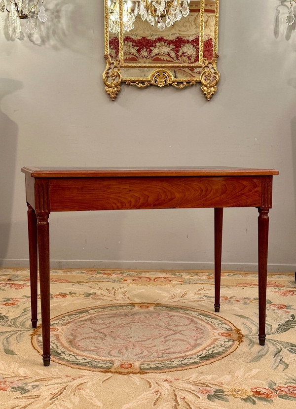 Louis XVI period mahogany flat desk circa 1780
