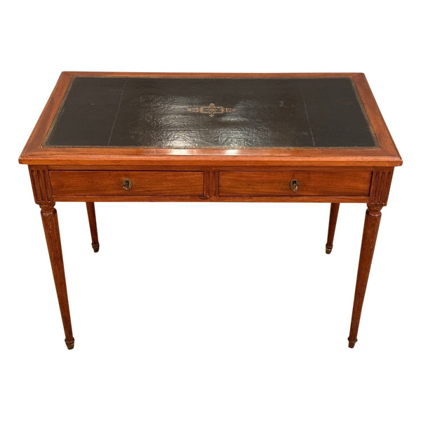 Louis XVI period mahogany flat desk circa 1780