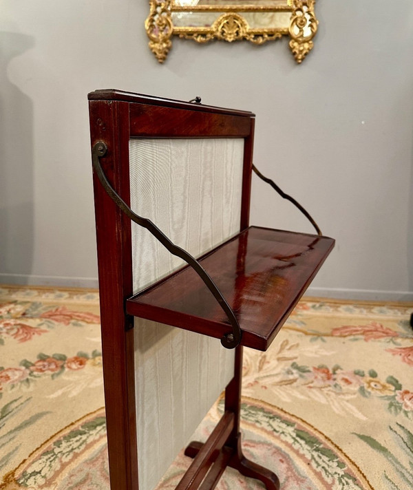 Kaminschirm aus Mahagoni, Louis XVI, um 1780