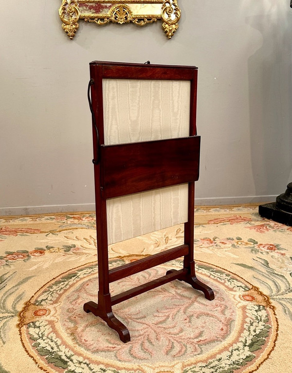 Kaminschirm aus Mahagoni, Louis XVI, um 1780
