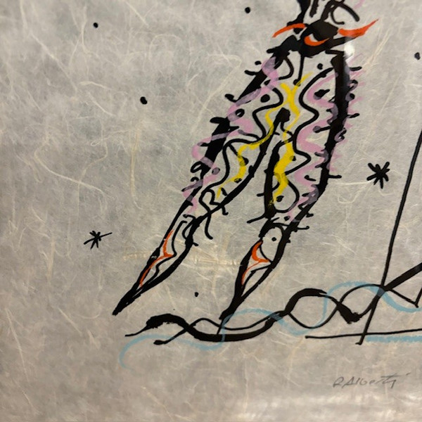 Painting, unique work by Rafael Alberti (1902 - 1999 ) . Contemporary art on paper by Riso