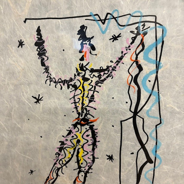 Painting, unique work by Rafael Alberti (1902 - 1999 ) . Contemporary art on paper by Riso