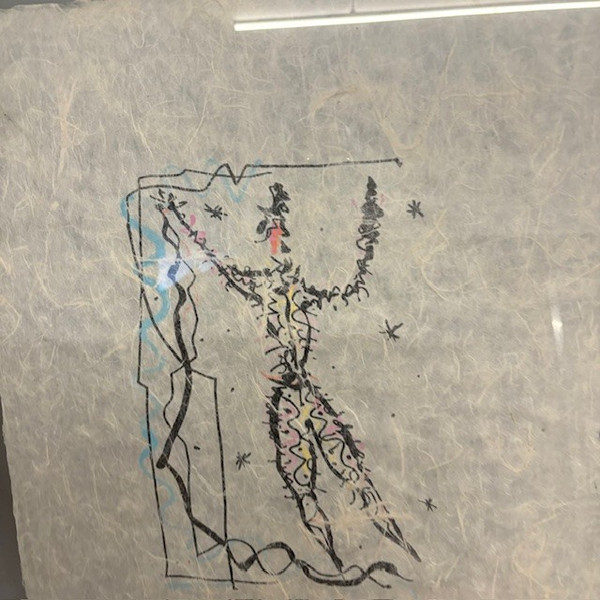 Painting, unique work by Rafael Alberti (1902 - 1999 ) . Contemporary art on paper by Riso