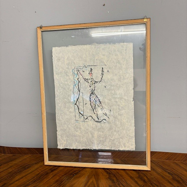 Painting, unique work by Rafael Alberti (1902 - 1999 ) . Contemporary art on paper by Riso
