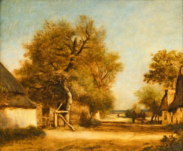 Impressionism - Jules Dupré 1811-1889 Paysage de l'Isle Adam oil on canvas circa 1860