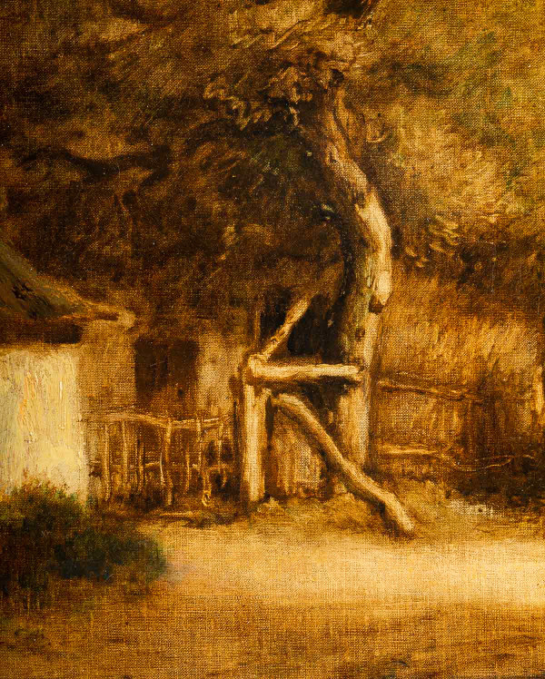 Impressionism - Jules Dupré 1811-1889 Paysage de l'Isle Adam oil on canvas circa 1860