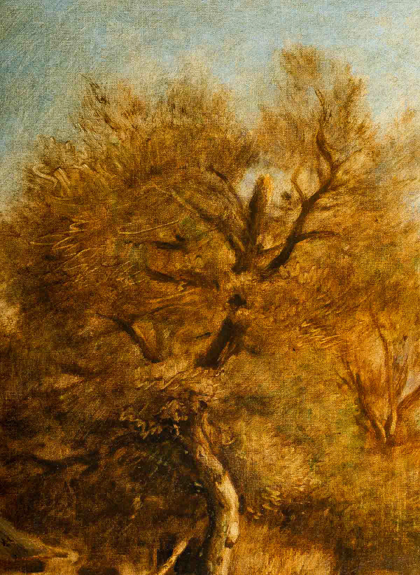 Impressionism - Jules Dupré 1811-1889 Paysage de l'Isle Adam oil on canvas circa 1860