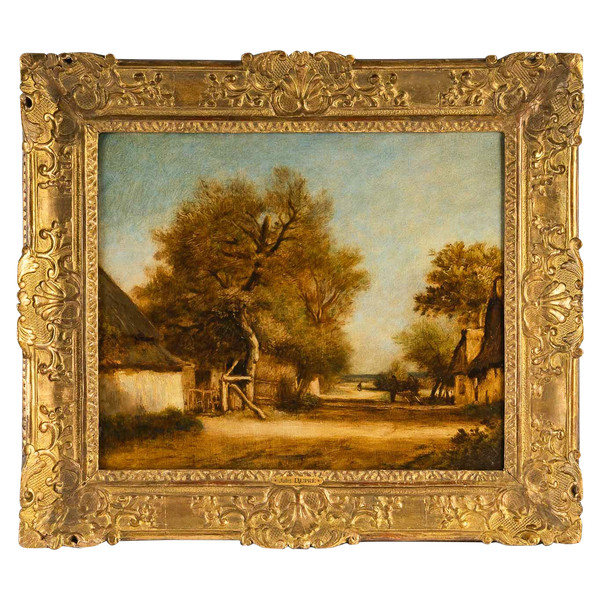 Impressionism - Jules Dupré 1811-1889 Paysage de l'Isle Adam oil on canvas circa 1860