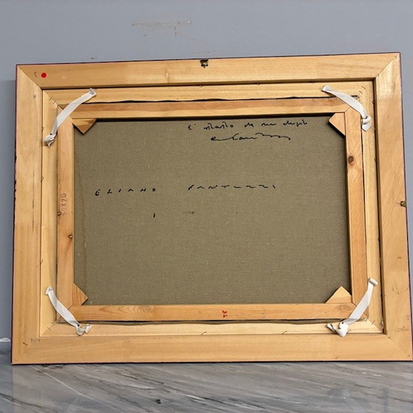 Ölgemälde auf Leinwand Eliano Fantuzzi ( 1909 - 1987 ) Größe 70 x50 moderne und zeitgenössische Kunst