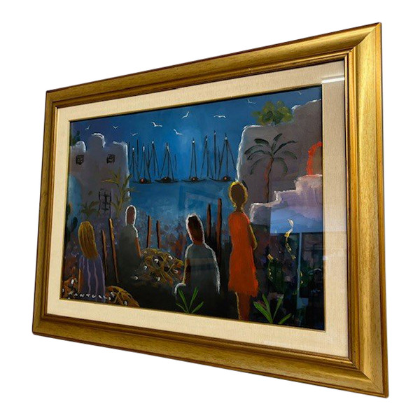 Ölgemälde auf Leinwand Eliano Fantuzzi ( 1909 - 1987 ) Größe 70 x50 moderne und zeitgenössische Kunst