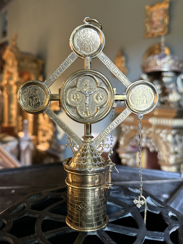 Vermeil Pyxis and Custode - 19th century