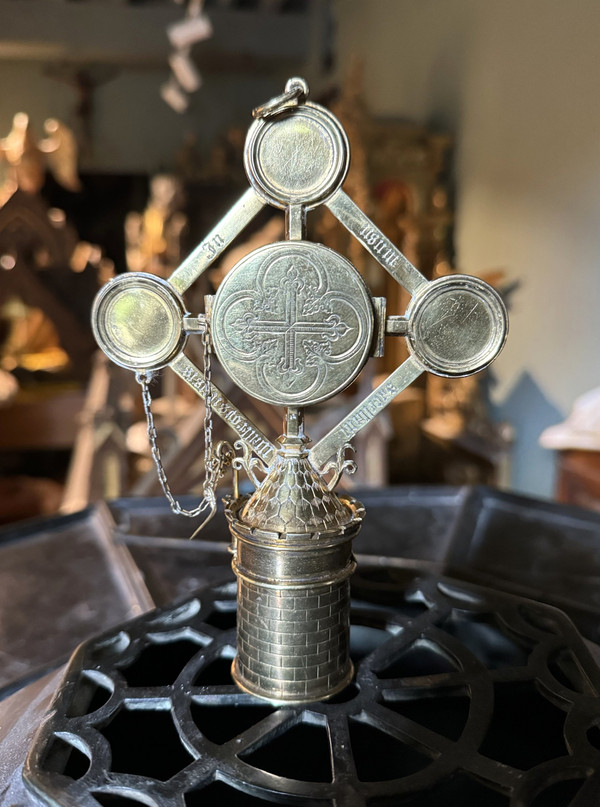 Vermeil Pyxis and Custode - 19th century
