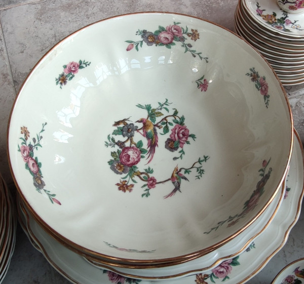 Altes 143-teiliges Geschirrset Limoges Bernardaud Modell Bengali