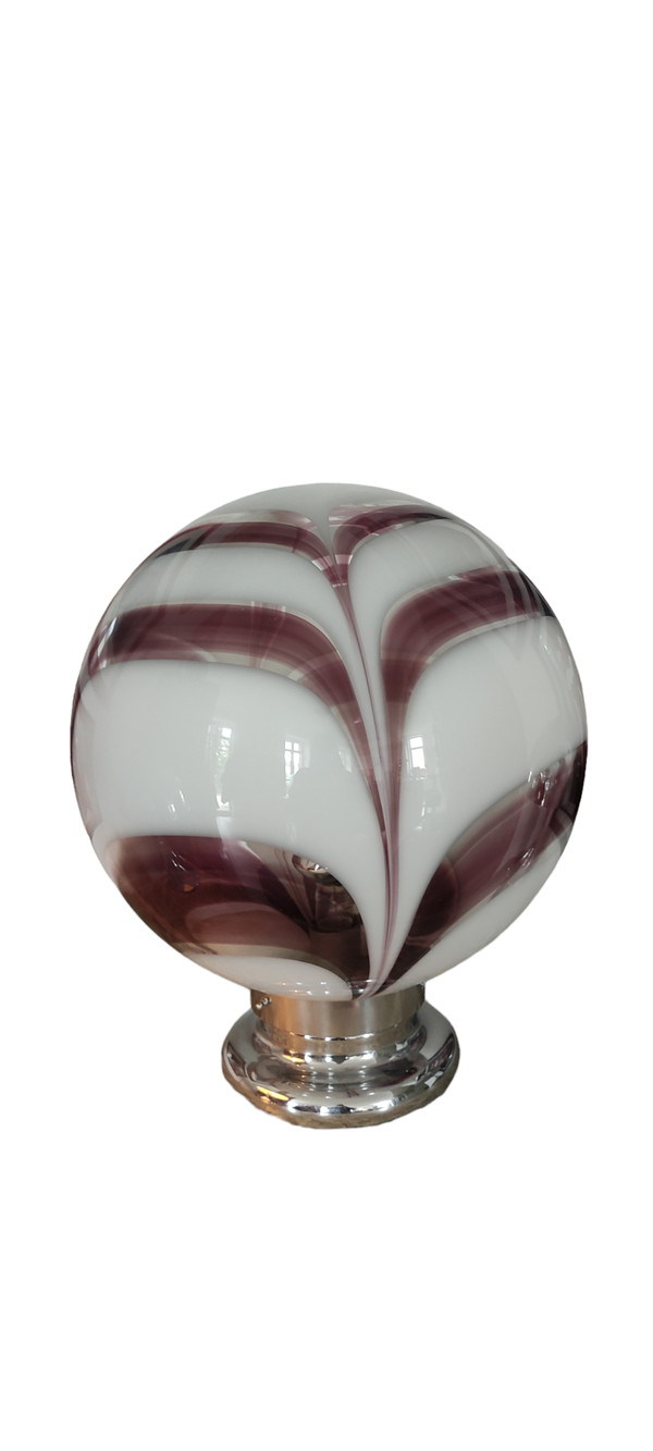 Lampada antica grande palla uovo Design XXL Vetro Murano Italia Carlo Nason