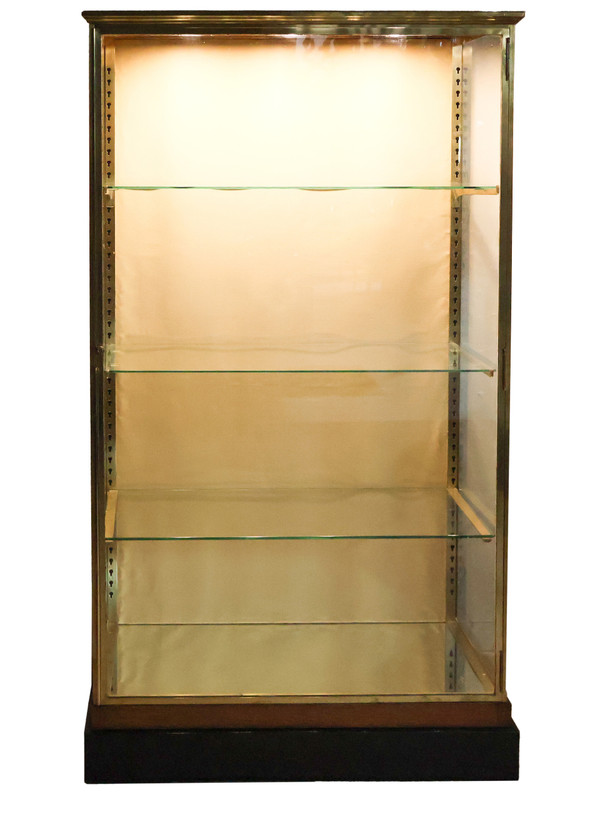 Vetrina in ottone, inizio XX secolo