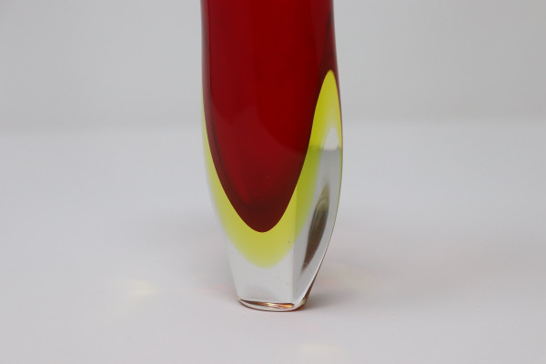 Small Art Glass Vase attributed to Flavio Poli for Seguso, 1960s