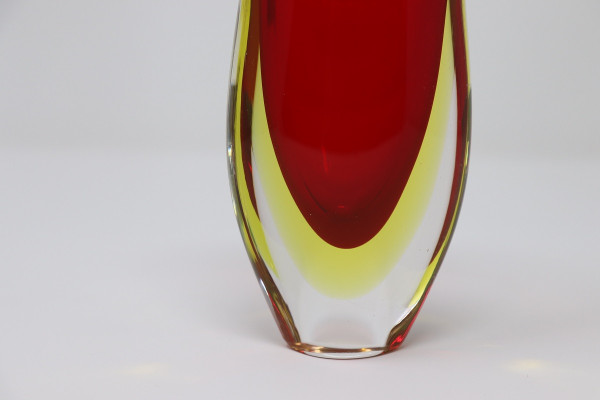 Small Art Glass Vase attributed to Flavio Poli for Seguso, 1960s