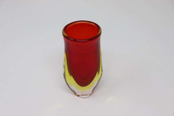 Small Art Glass Vase attributed to Flavio Poli for Seguso, 1960s