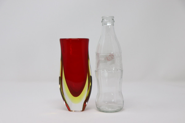 Small Art Glass Vase attributed to Flavio Poli for Seguso, 1960s