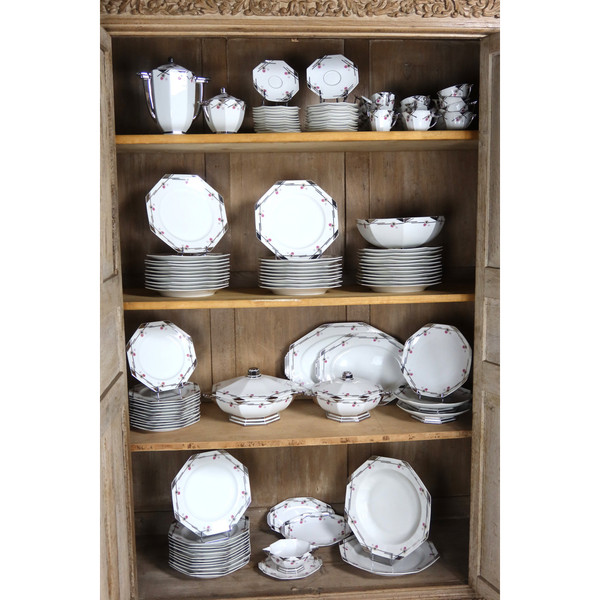 Servizio da tavola in porcellana Art Déco 113 pezzi
