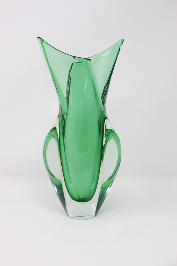 Sommerso-Vase aus Muranoglas, 1960er
