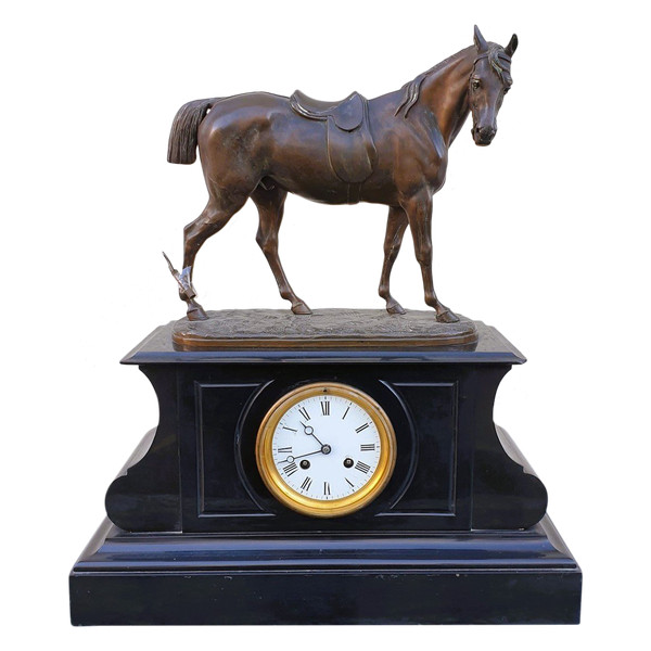 Emile Loiseau, Horse Clock, 19th century