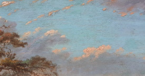 Johann Melchior ROOS (Attribué à) - Berger faisant traverser la rivière à un taureau