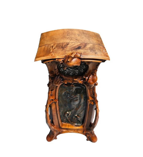 Edmond Achille Crépin and Alexandre Charpentier Important Art Nouveau Clock