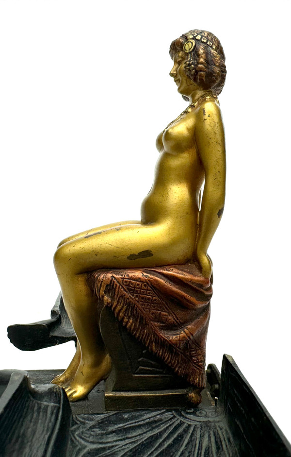 Bergman - Bronze Erotique De Vienne Déité Égyptienne