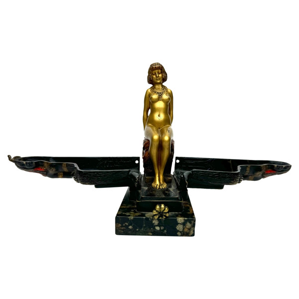 Bergman - Bronze Erotique De Vienne Déité Égyptienne