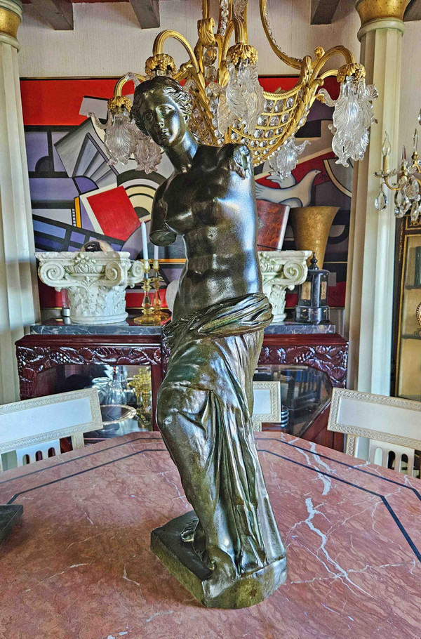 Venere Di Milo Con Patina Bronzo Ht 87 Cm