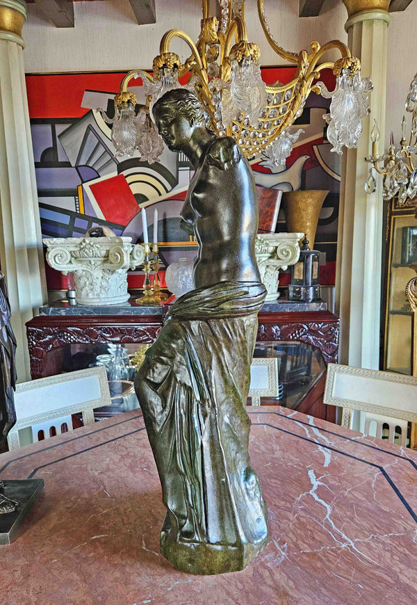 Venere Di Milo Con Patina Bronzo Ht 87 Cm