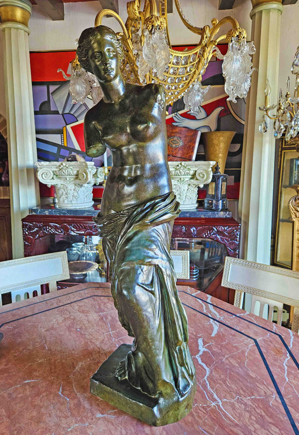 Venere Di Milo Con Patina Bronzo Ht 87 Cm