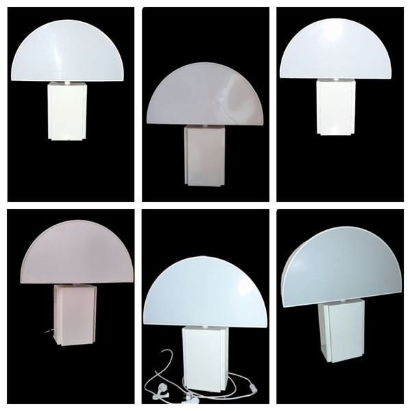 6 Lampade Olympe Harvey Guzzini 1970/1975 +.2 applique