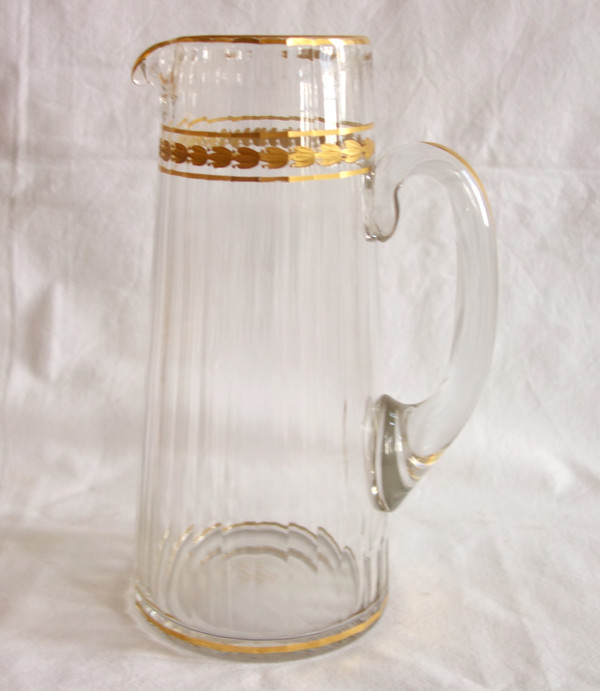 Baccarat: fruit juice service in cut and gilded crystal, circa 1900